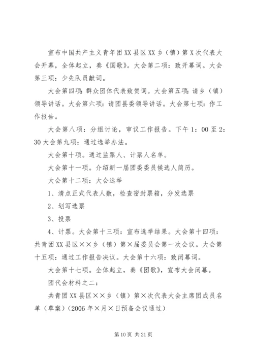 共青团换届选举工作程序精编.docx