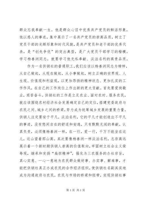 学习杨善洲先进事迹材料.docx