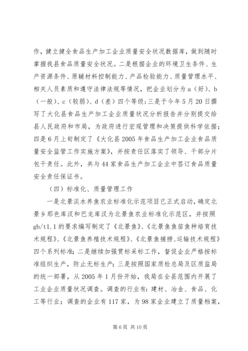 县质监局上半年工作汇报 (4).docx
