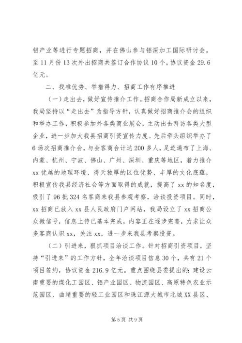 乡镇民宗局年度招商引资工作总结.docx