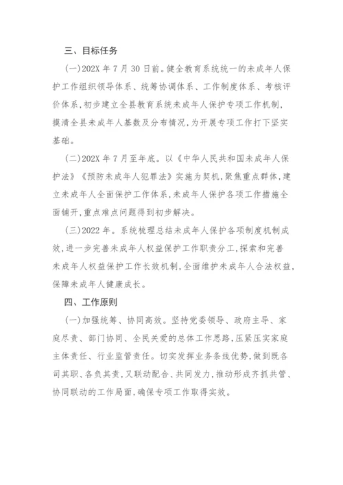 【工作方案】教育系统未成年人保护专项工作实施方案.docx