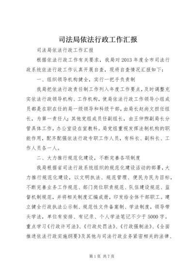 司法局依法行政工作汇报.docx