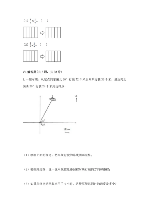 人教版六年级上册数学期中测试卷及参考答案【模拟题】.docx