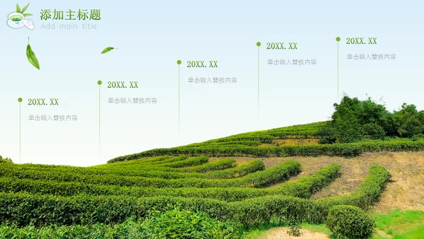 绿意新茶上市茶文化介绍通用PPT模板