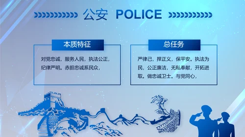 大气公安年终工作总结新年计划PPT