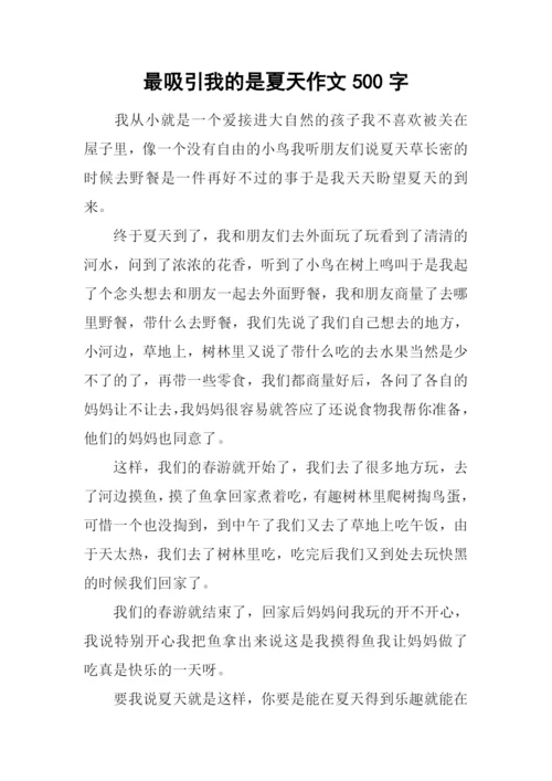 最吸引我的是夏天作文500字.docx