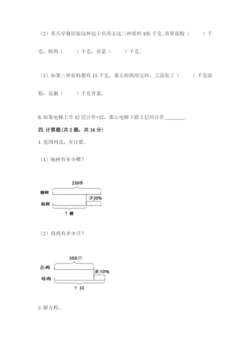 保定市博野县六年级下册数学期末测试卷推荐.docx