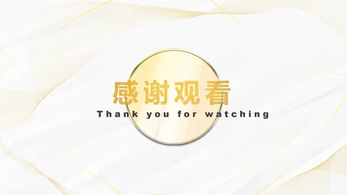 白金线条奢华PPT模板