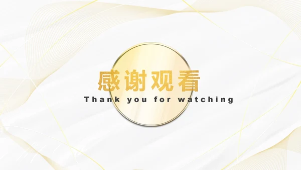 白金线条奢华PPT模板