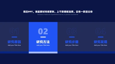简约风并列关系4项PPT图文页