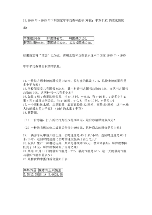 六年级小升初数学应用题50道精品（各地真题）.docx