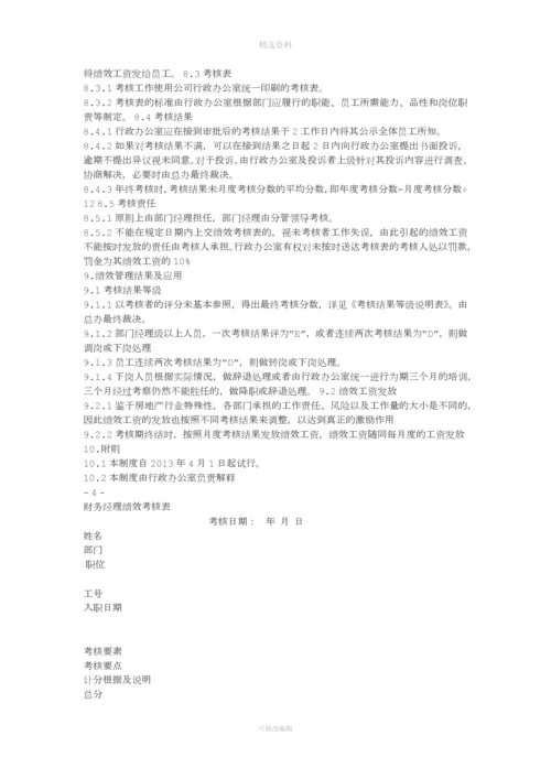 房地产公司绩效管理制度.docx