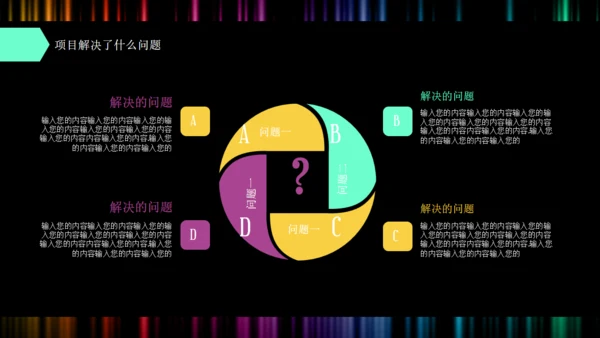 创业商业融资计划书彩色波通用PPT模板