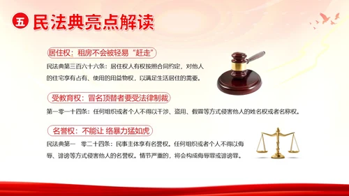 民法典宣传月民法典法律知识宣讲PPT课件