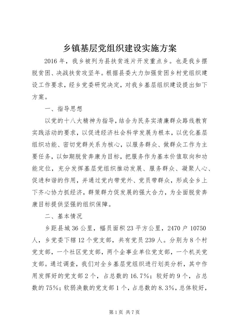 乡镇基层党组织建设实施方案.docx