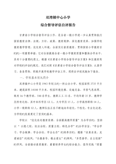 督导评估自评经典报告.docx