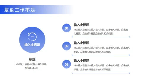 商务蓝竞聘述职报告总结通用PPT模板