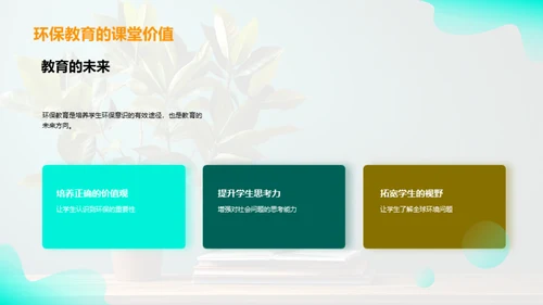 环保意识与课堂融合