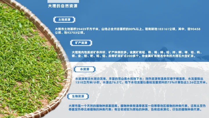 云南大理城市介绍旅游宣传PPT模板