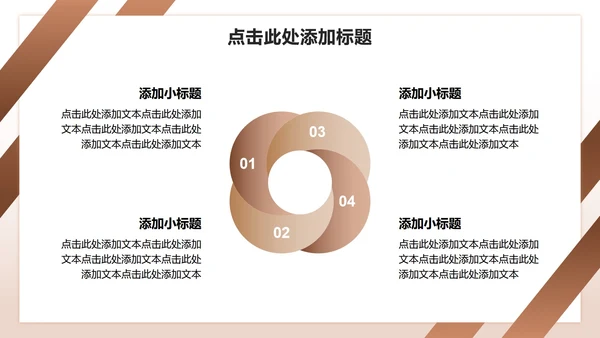 棕色渐变商务风团队成员介绍汇报PPT模板