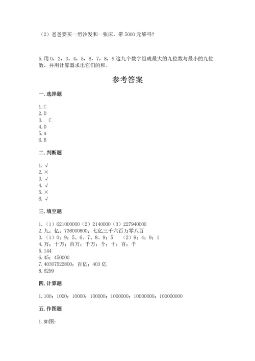 人教版四年级上册数学第一单元《大数的认识》测试卷含答案（能力提升）.docx