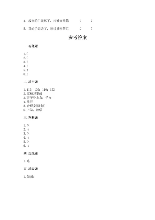 2022小学三年级上册道德与法治期末测试卷带答案（精练）