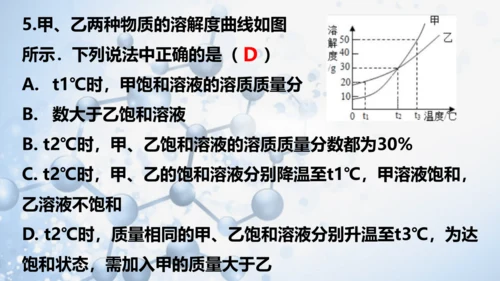 第九单元 溶液复习与测试-【易备课】(共43张PPT)2023-2024学年九年级化学下册同步优质课