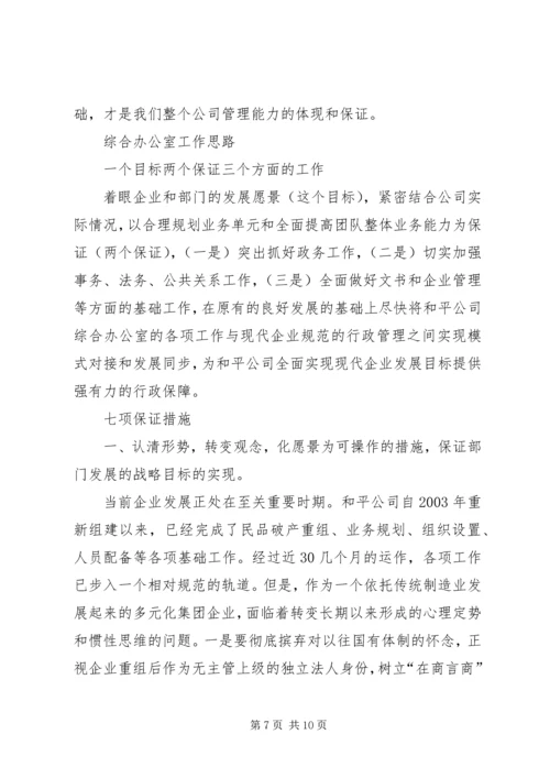 办公室综合主任竞职演讲.docx