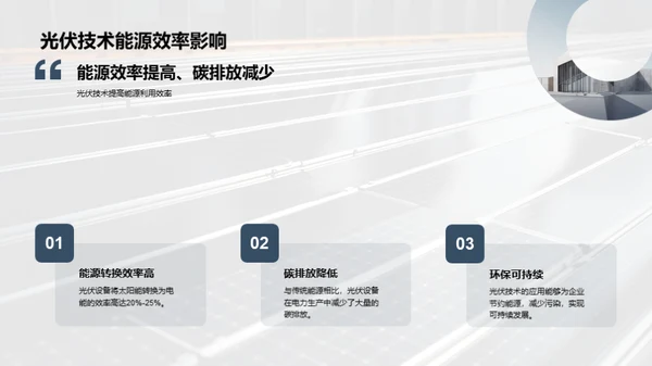 光伏力量:工业新篇章