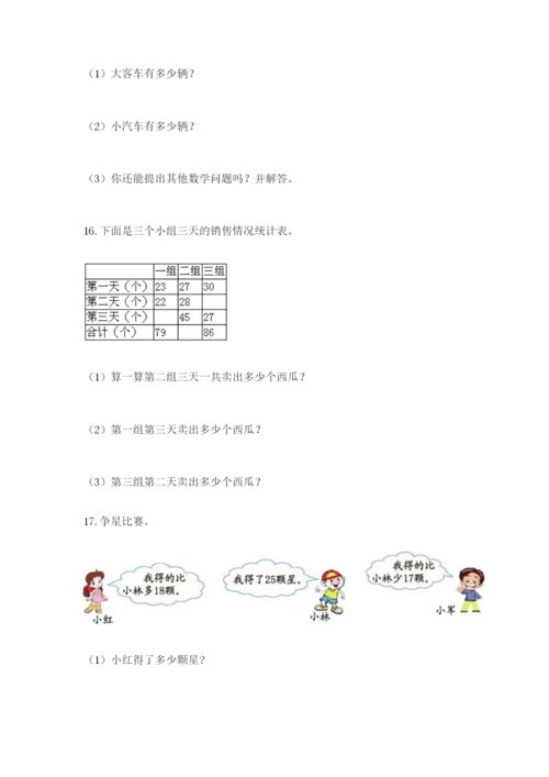 小学二年级数学应用题50道（易错题）.docx