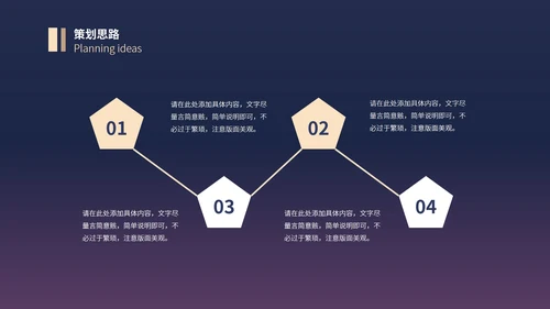 紫色渐变简约大气商业地产计划书PPT模板