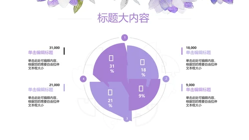 紫色水彩风三八妇女节班会动态ppt模板D源文件