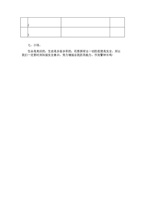 “寻找身边的安全隐患”主题班会