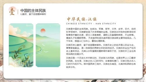 见证民族印记之汉族介绍通用PPT模板