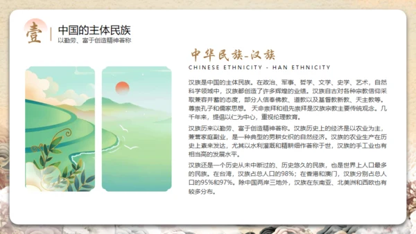 见证民族印记之汉族介绍通用PPT模板