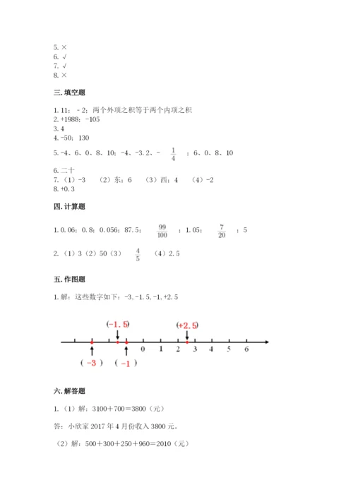 人教版六年级下册数学期末测试卷精品【各地真题】.docx