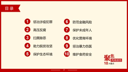 解读政府报告聚焦两高报告PPT模板