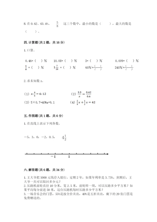 人教版六年级下册数学期末测试卷（综合题）word版.docx