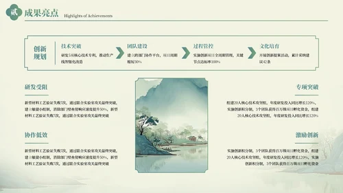 绿色中国风工作总结汇报通用PPT模板