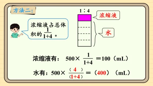 人教版六上第四单元第3课时  比的应用 课件