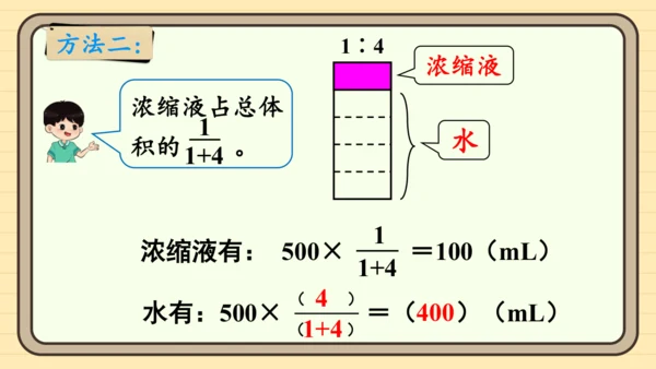 人教版六上第四单元第3课时  比的应用 课件