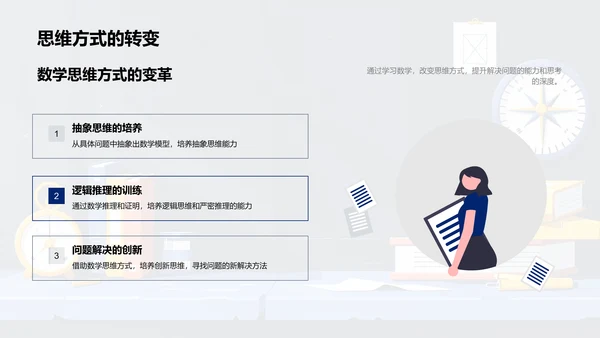 数学思维训练教程PPT模板
