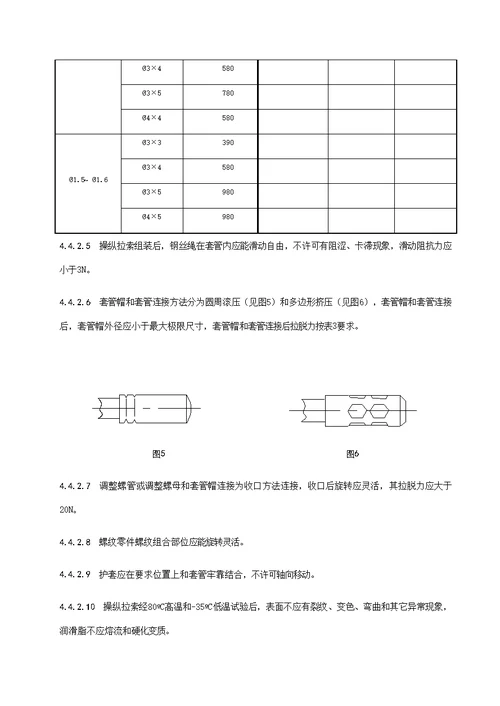 车用软轴与操纵拉索通用技术条件样稿