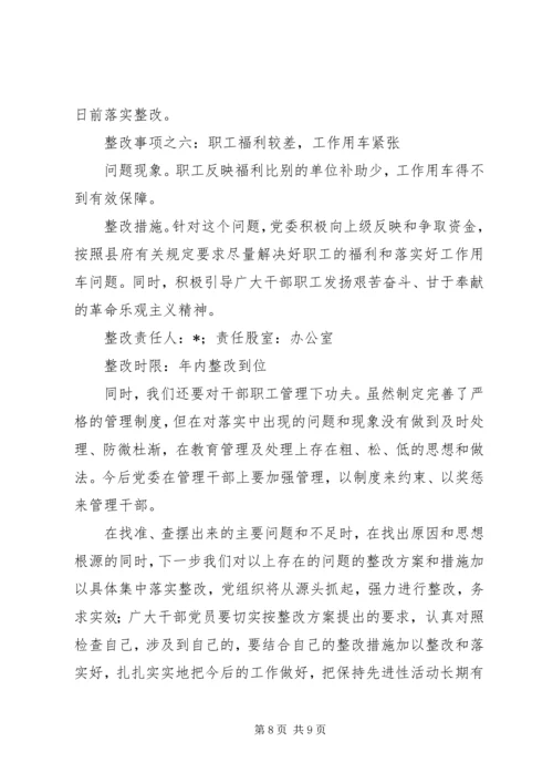 先教育活动问题的整改方案.docx