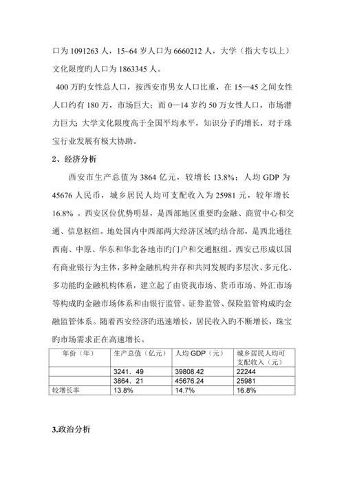 珠宝公司市场营销专题方案分析.docx