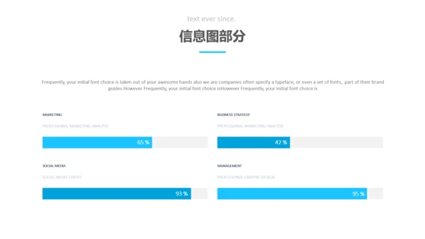 蓝色简洁创意版式公司简介商务PPT模板