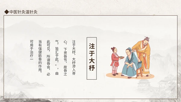 中医馆针灸温针灸中医文化动态通用PPT模板