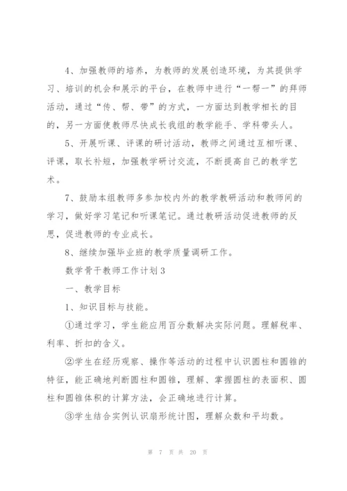数学骨干教师工作计划范文5篇.docx