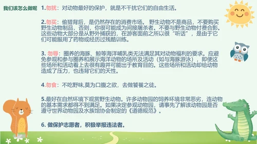 世界动物日小动物集合PPT模板
