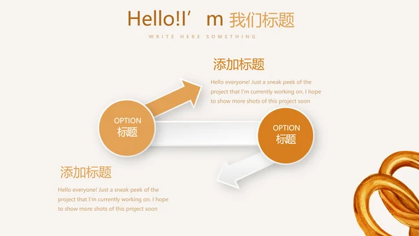手绘面包年年终总结动态PPT